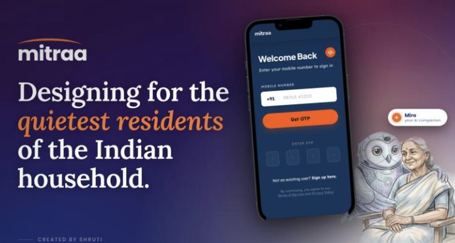 Mitraa app thumbnail: designing for the quietest residents of the Indian household